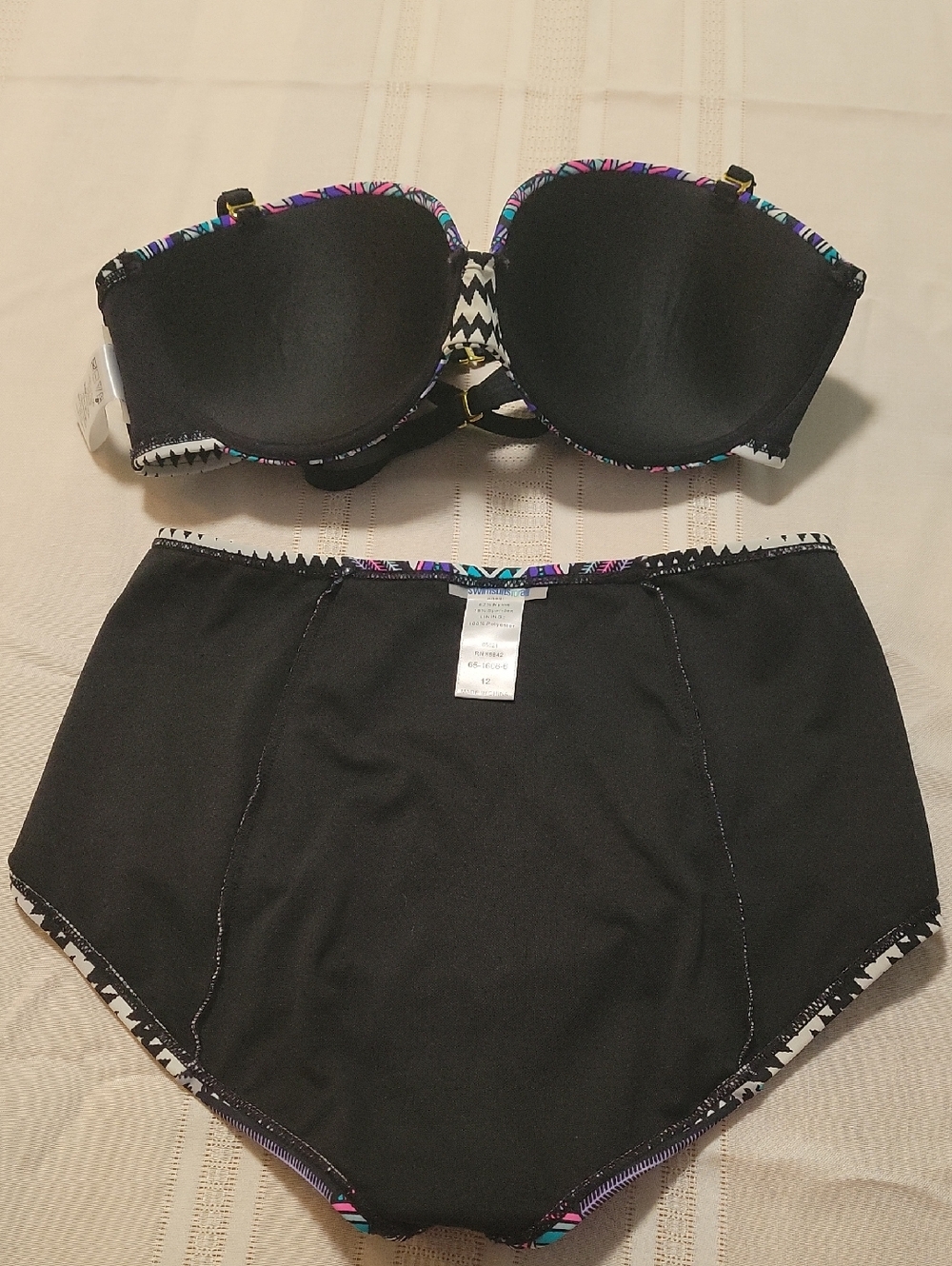 Swimsuits For All Aztec High-Waist Bikini - Picture 9 of 12
